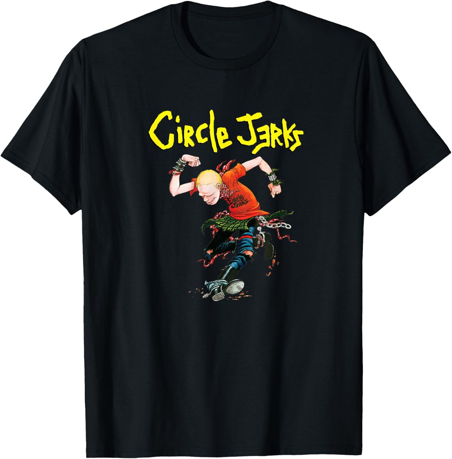 Circle Jerks - Skankman - Official Merchandise T-Shirt - T-Shirt | Black