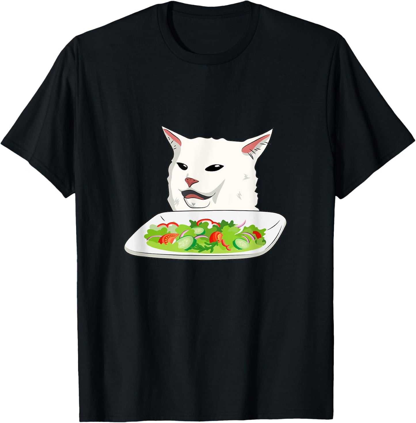 SMUDGE THE CAT - MEME Men Women Kids T-Shirt - T-Shirt | Black