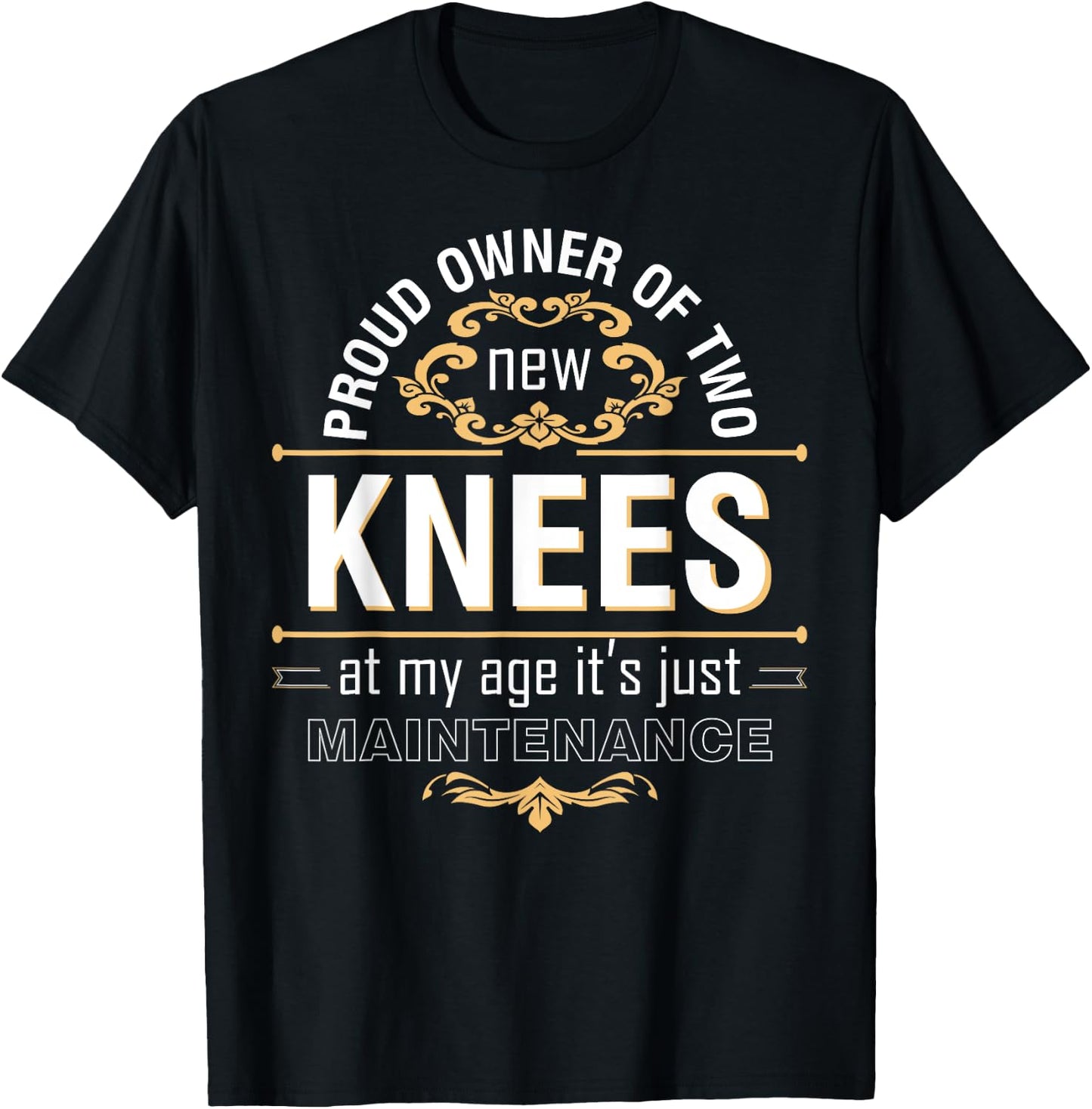 Knee Surgery Replacement Get Well Gifts ACL Surgery Recovery T-Shirt - T-Shirt | Black