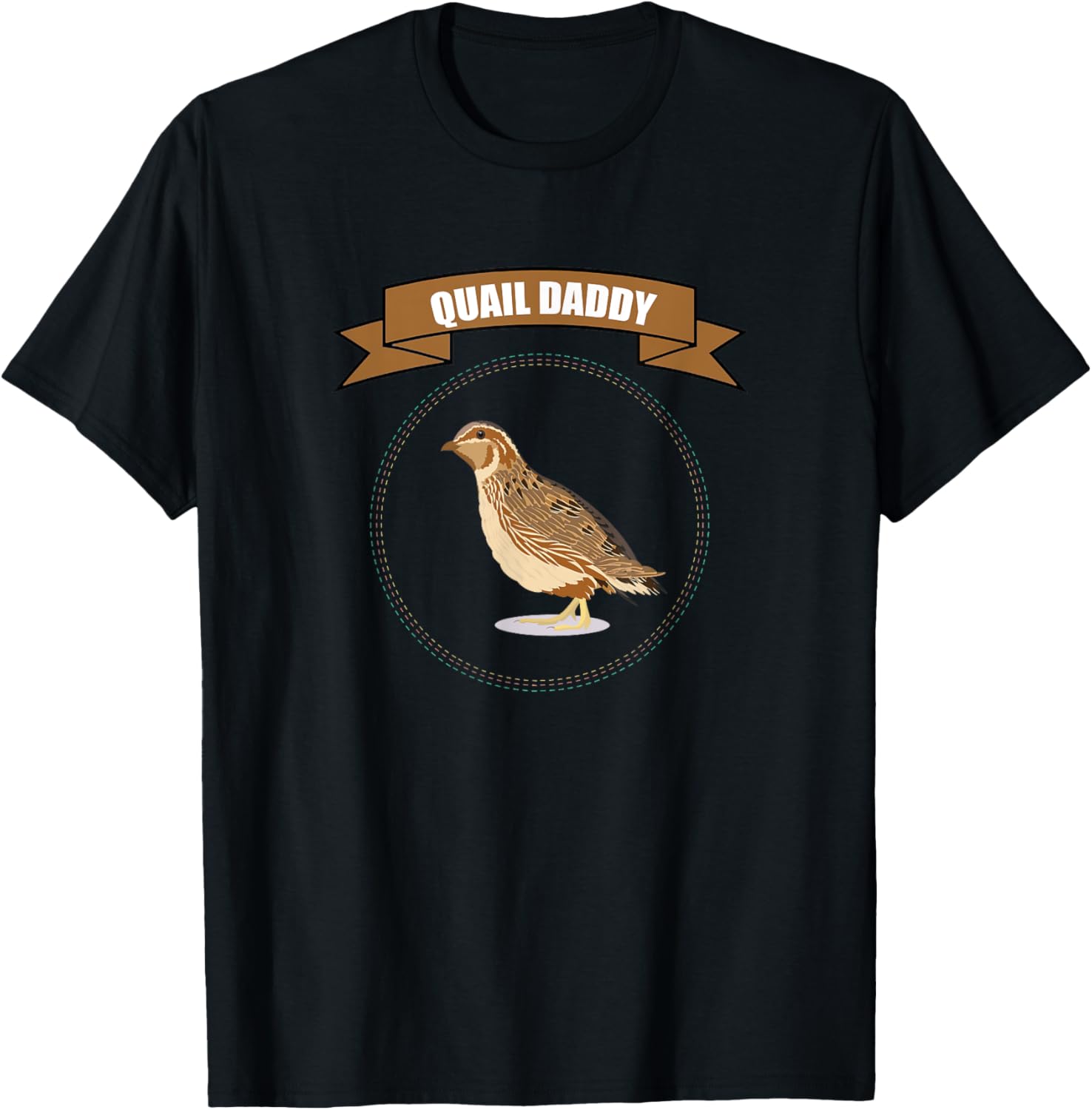 Quail Papa I quailfarmer quail T-Shirt - T-Shirt | Black