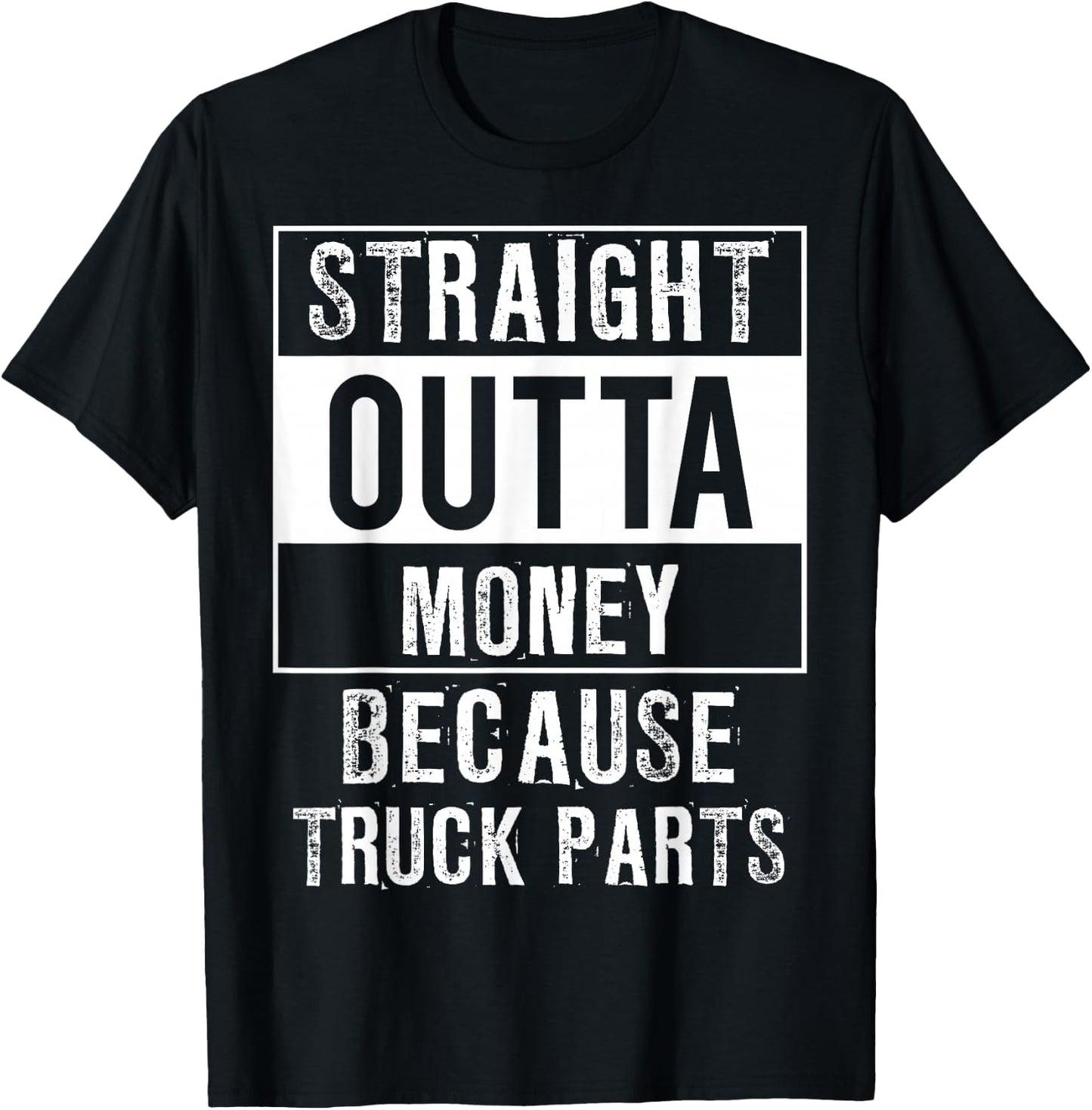 Funny Compton Outta Money Car Truck Shirts 4 Men Women Teens T-Shirt - T-Shirt | Black