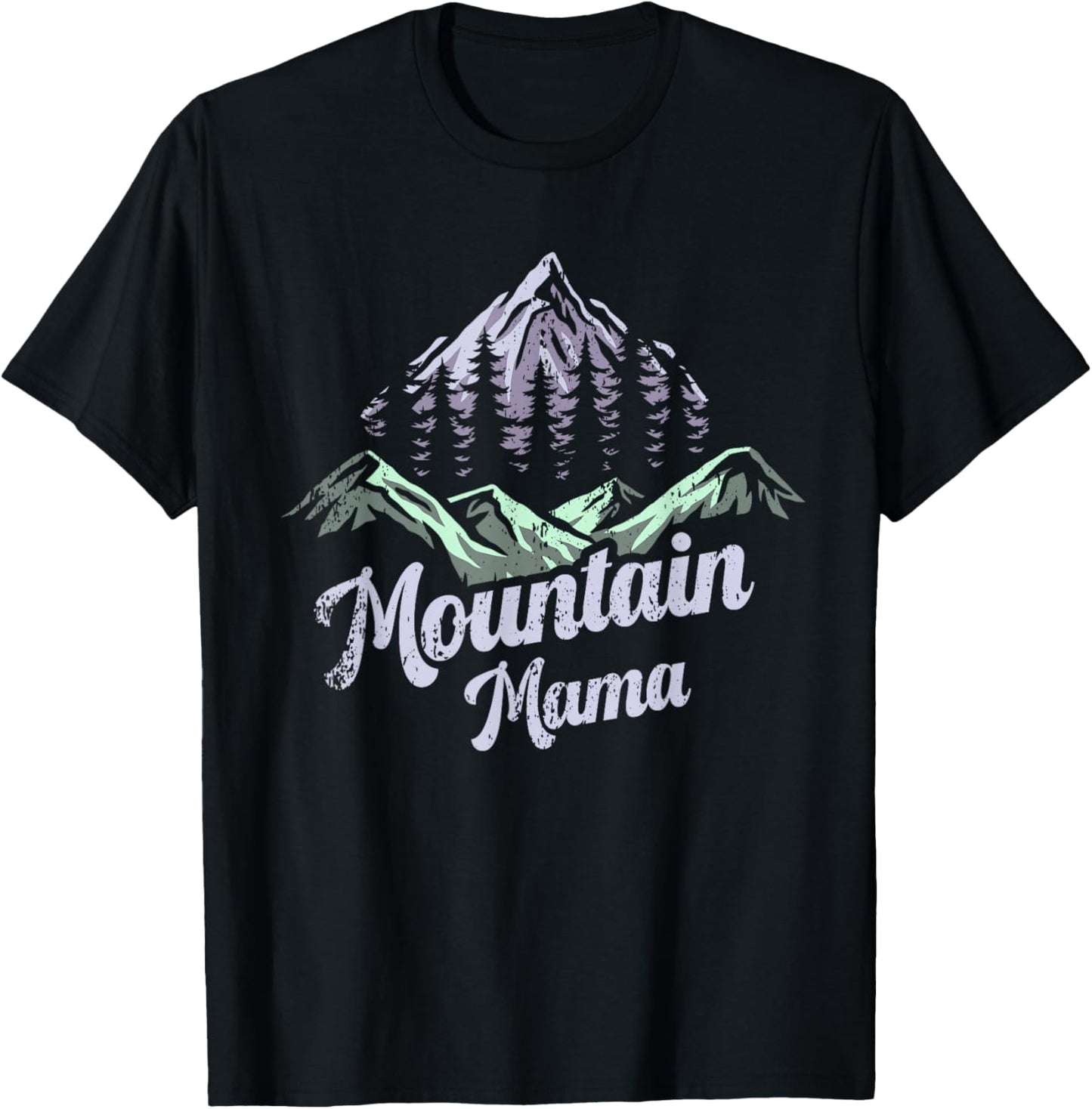 Mountain Mama Camping Hiking Mom Adventure Mothers Day T-Shirt - T-Shirt | Black