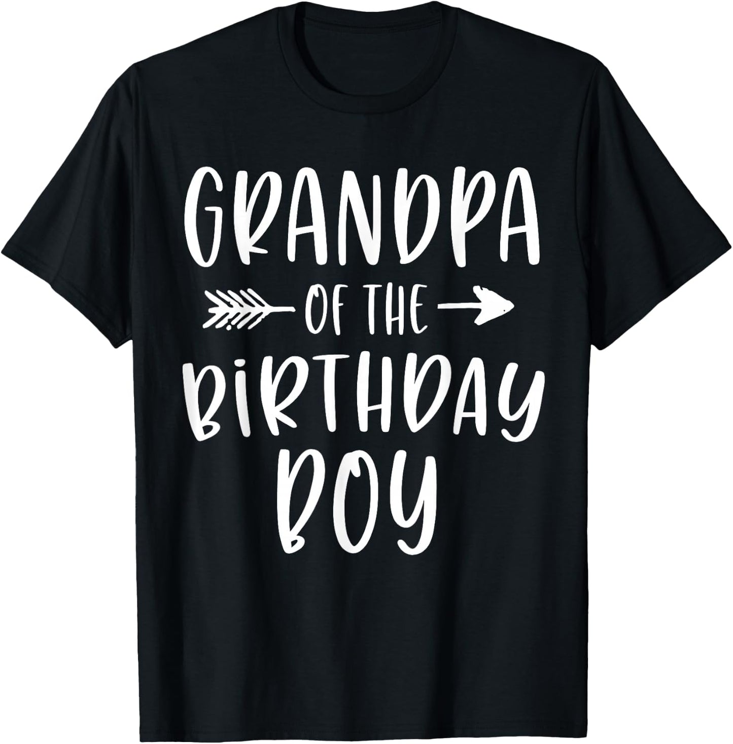 Grandpa of the Birthday Boy Papa and Grandson Bday Party T-Shirt - T-Shirt | Black