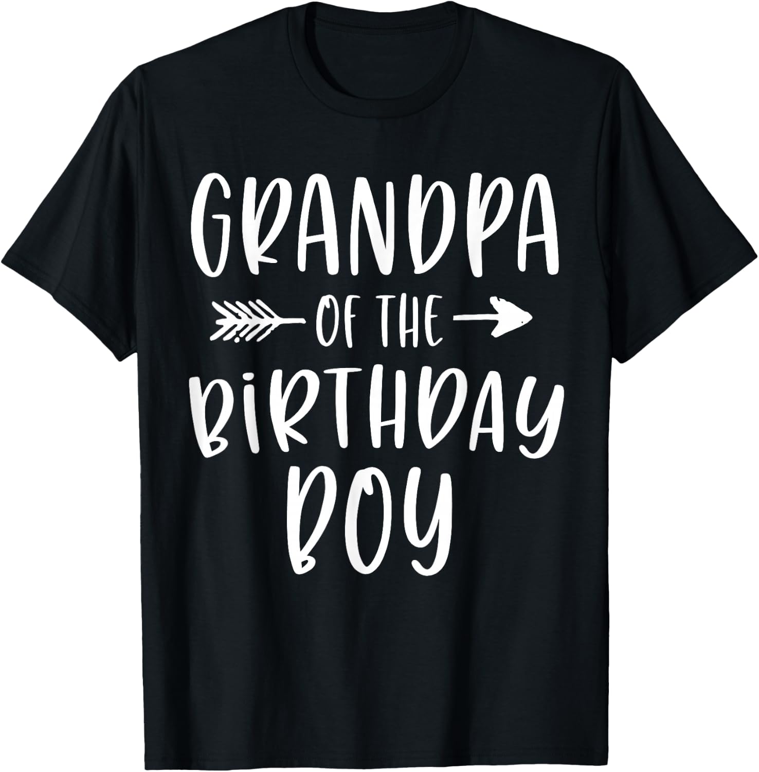 Grandpa of the Birthday Boy Papa and Grandson Bday Party T-Shirt - T-Shirt | Black