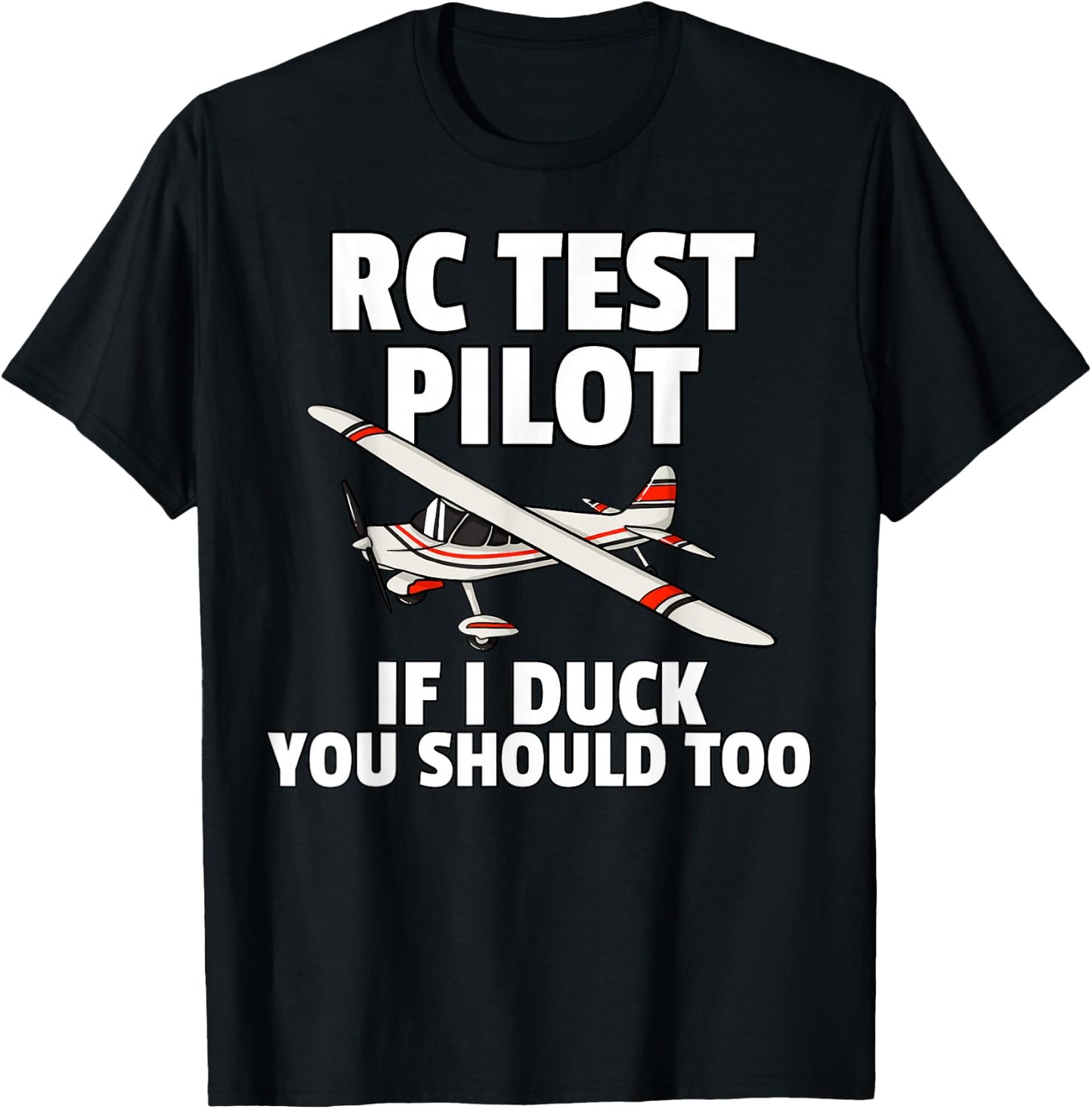RC Test Pilot For RC Plane Model Airplane Lover T-Shirt - T-Shirt | Black