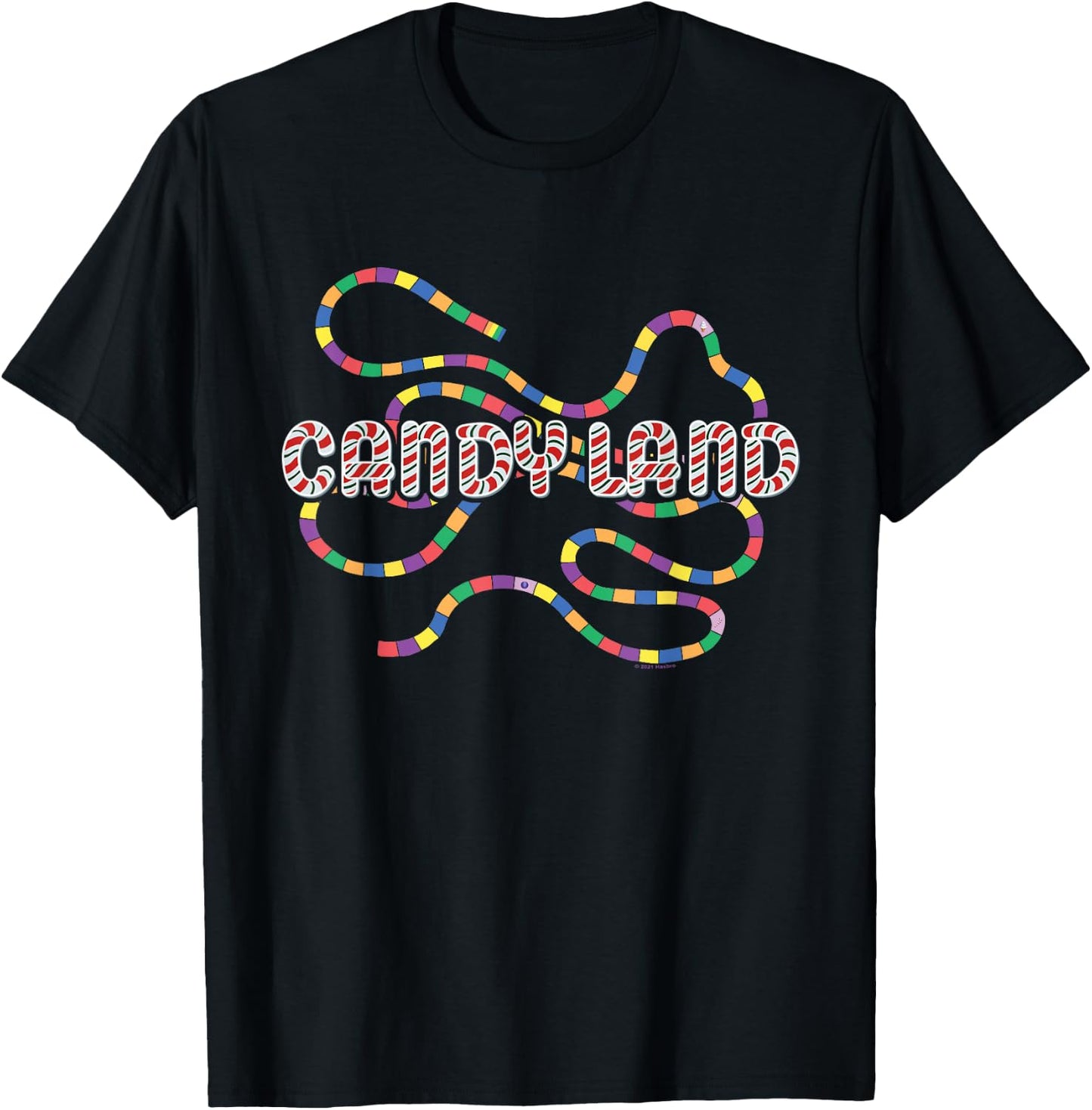 Candy Land Rainbow Trail T-Shirt - T-Shirt | Black