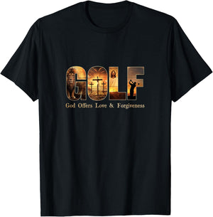 G O L F God Offers Love and Forgiveness! T-Shirt - T-Shirt | Black