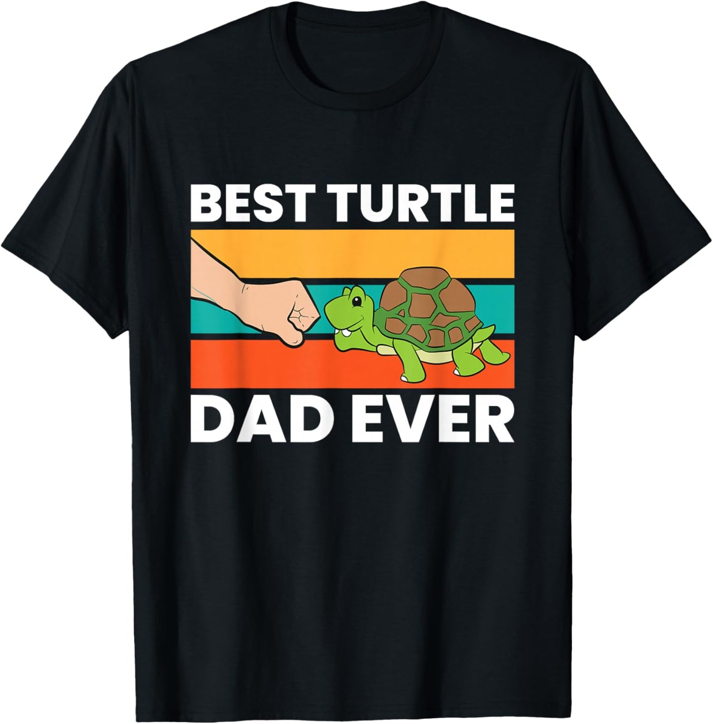 Best Turtle Dad Ever Love Sea Turtles T-Shirt - T-Shirt | Black
