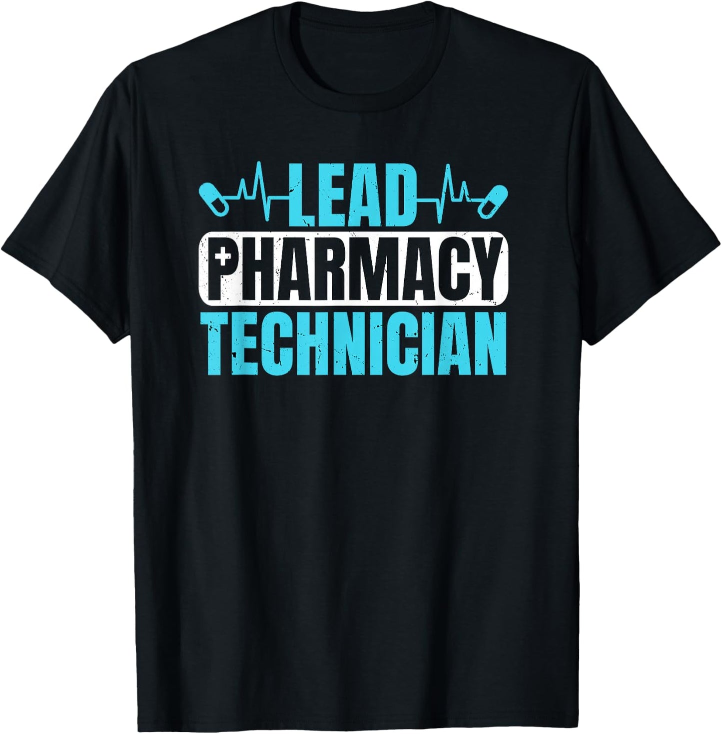 Lead Pharmacy Technician CPhT Pharmacy Tech Graduation T-Shirt - T-Shirt | Black