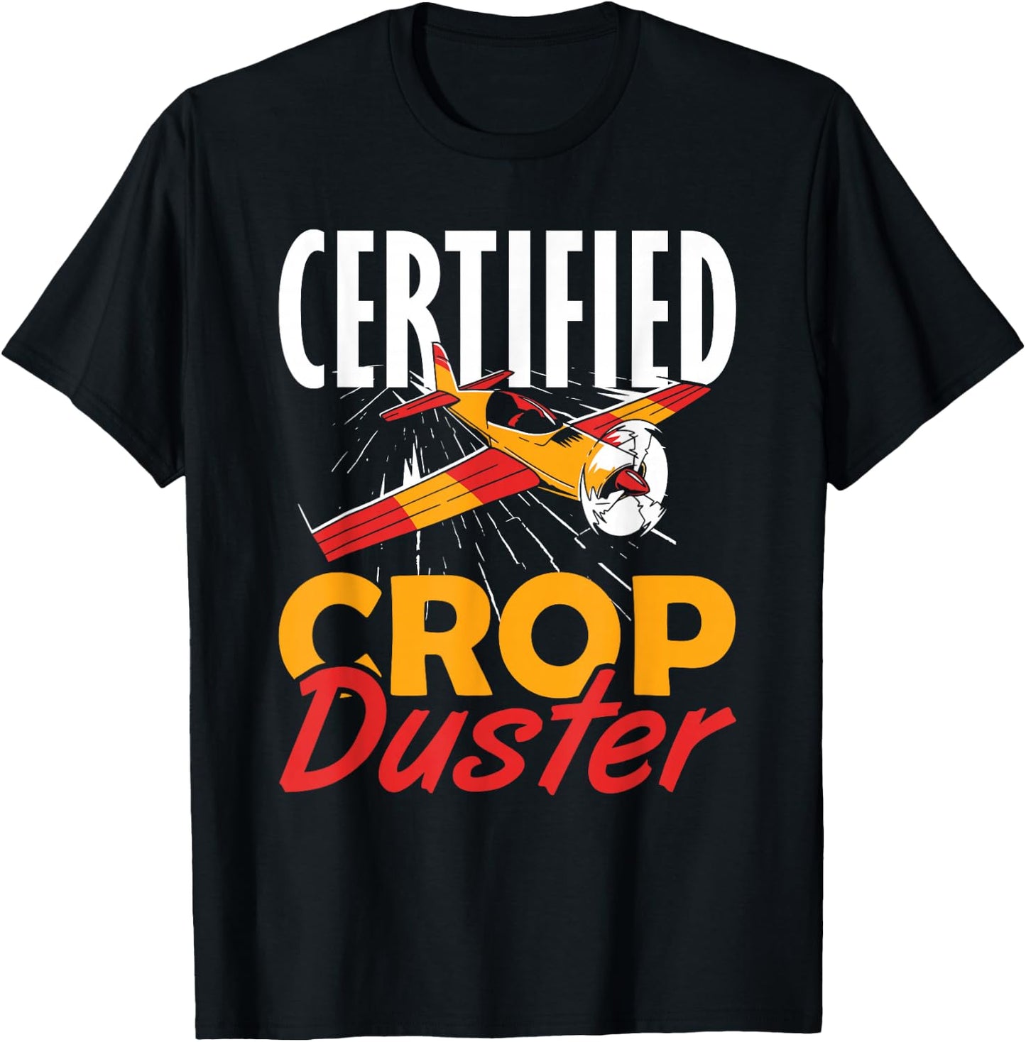 Certified Crop Duster T-Shirt - T-Shirt | Black