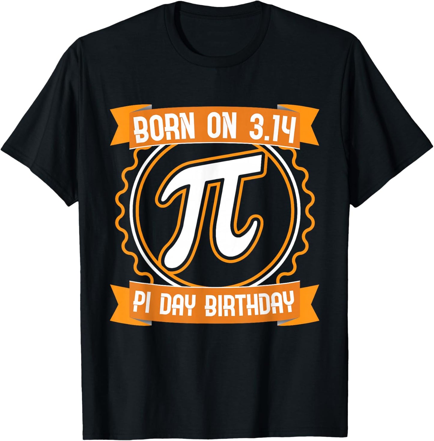 Pi Day Born on 314 PI Day Birthday Math Lover Teacher T-Shirt - T-Shirt | Black