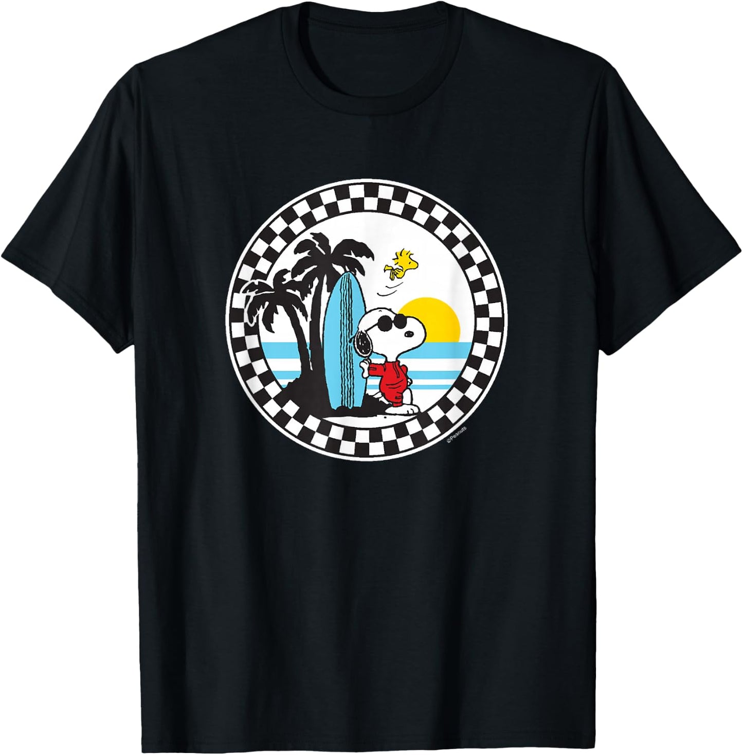 Peanuts - Snoopy Surfs Up T-Shirt - T-Shirt | Black