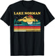 Vintage Retro Family Vacation North Carolina Norman Lake T-Shirt - T-Shirt | Black