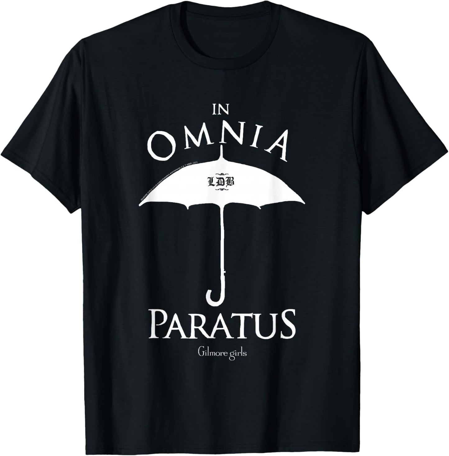 Gilmore Girls in Omnius Paratus Umbrella Logo TV Show T-Shirt - T-Shirt | Black