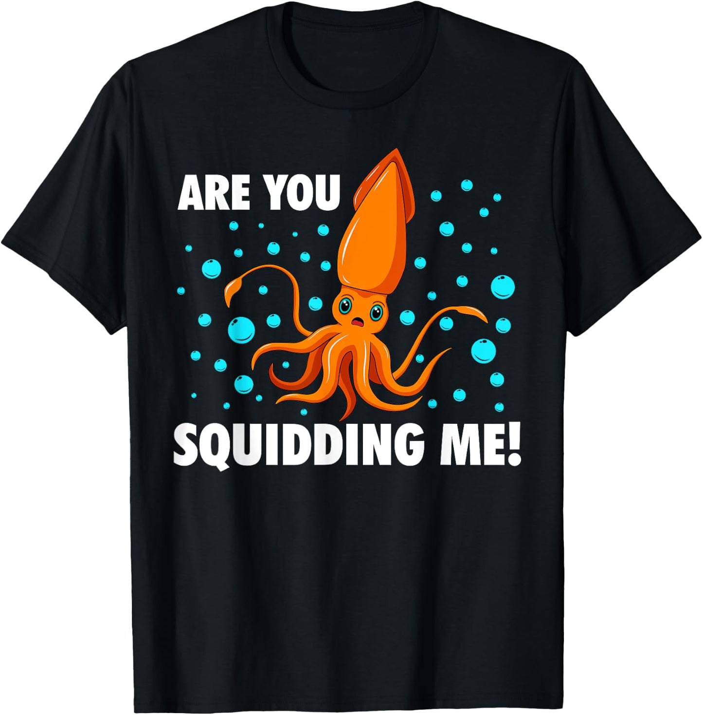 Cool Squid Women Kids Zoologist Octopus Fish Animal T-Shirt - T-Shirt | Black