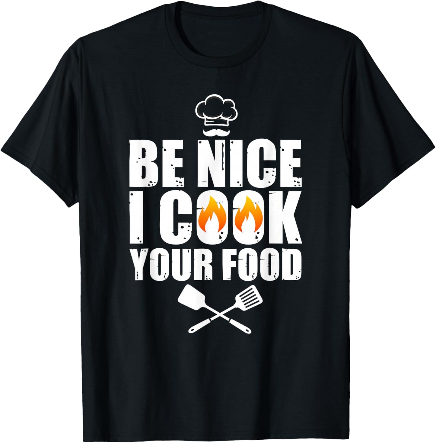 Funny Chef Art Women Restaurant Cooking Food Lover T-Shirt - T-Shirt | Black