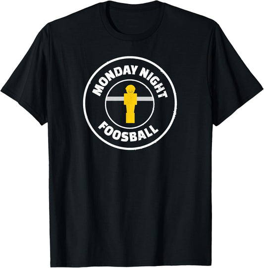 Funny Football Parody Monday Night Foosball T-Shirt - T-Shirt | Black
