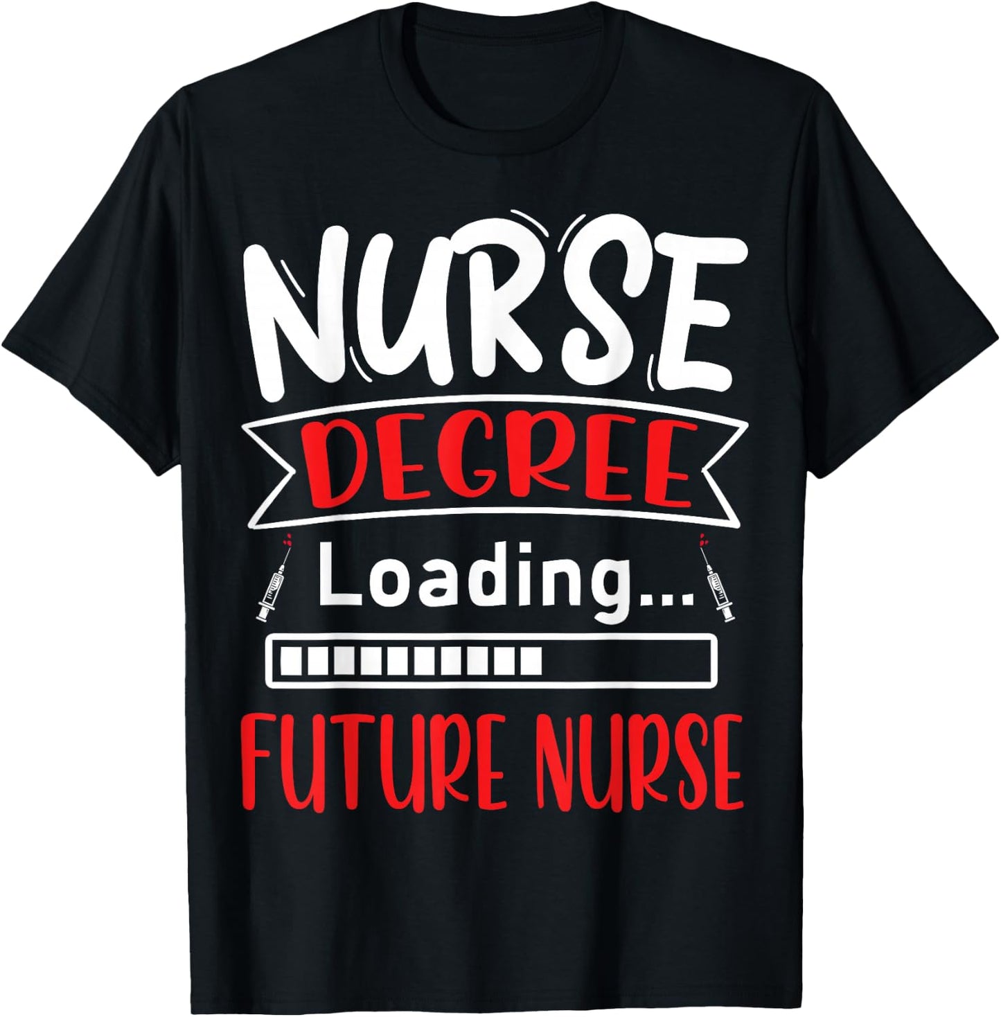Nursing Diploma Loading Future Nurse Nursing School T-Shirt - T-Shirt | Black