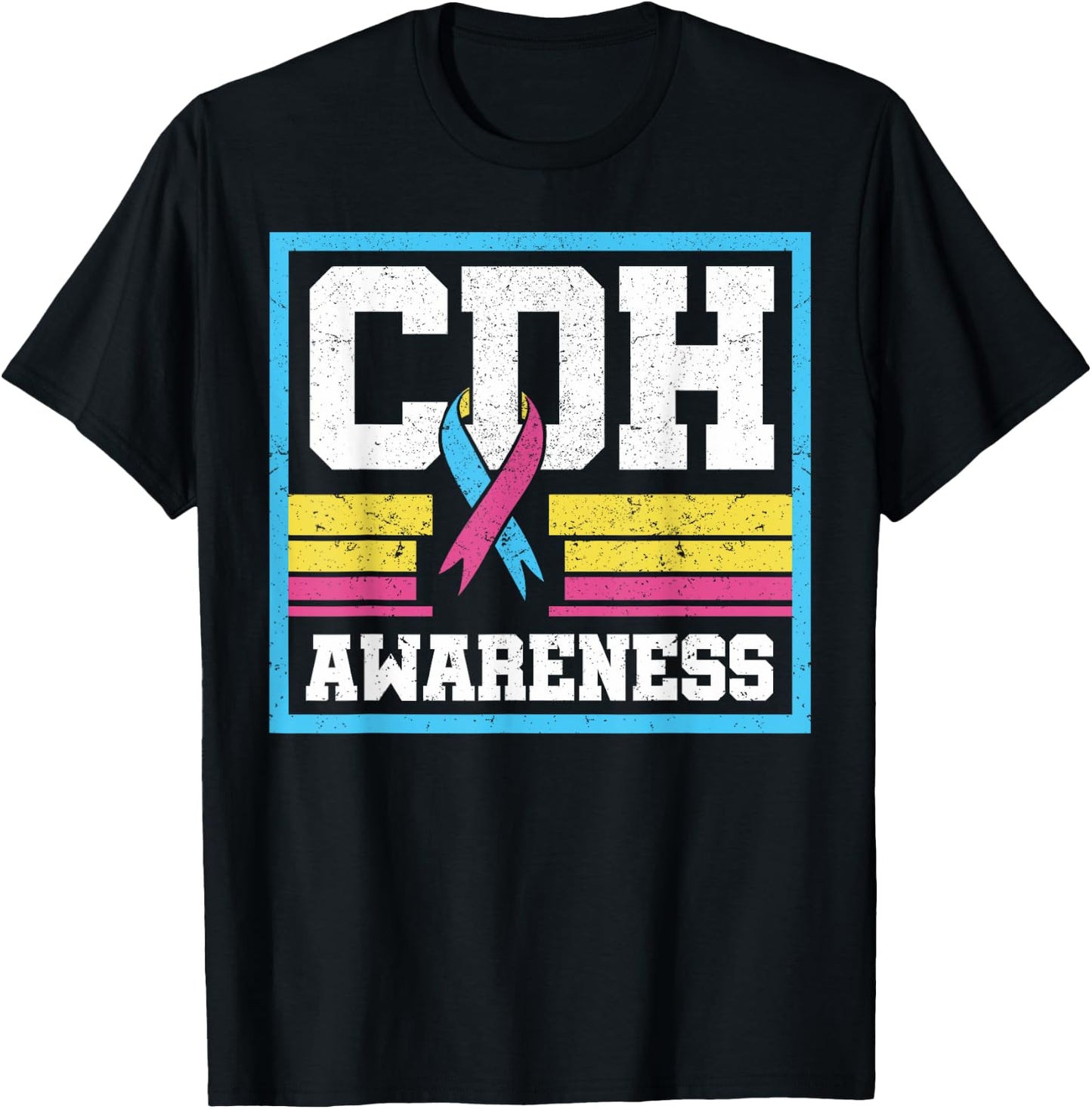 Congenital Diaphragmatic Hernia Awareness CDH Supporter T-Shirt - T-Shirt | Black