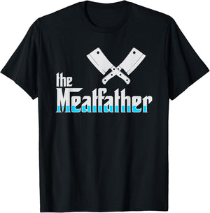 The Meatfather Butcher and Butcher Gift T-Shirt - T-Shirt | Black