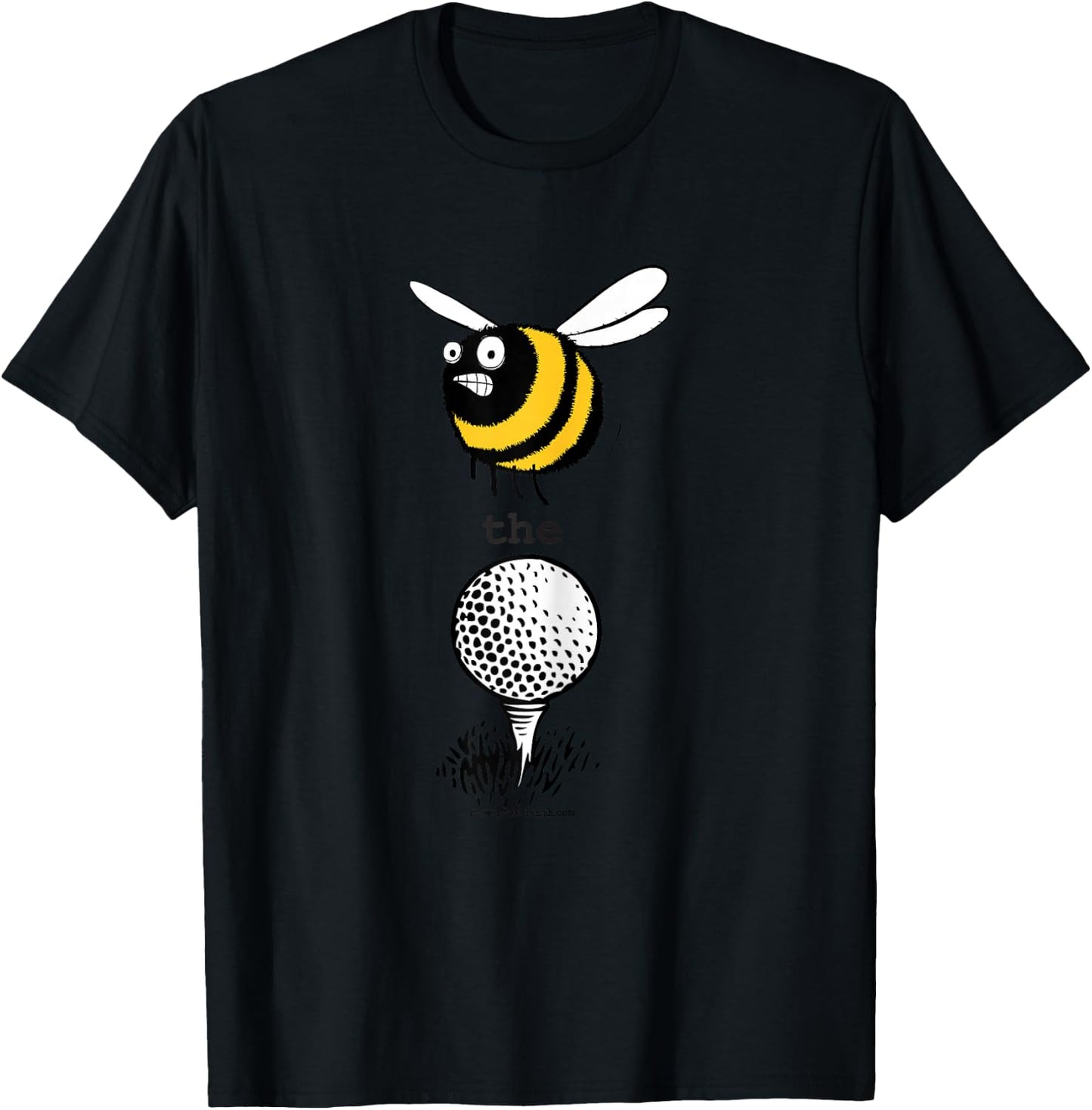 birth.golf.death. Bee the Ball - Women Girls Boys Golf T-Shirt - T-Shirt | Black