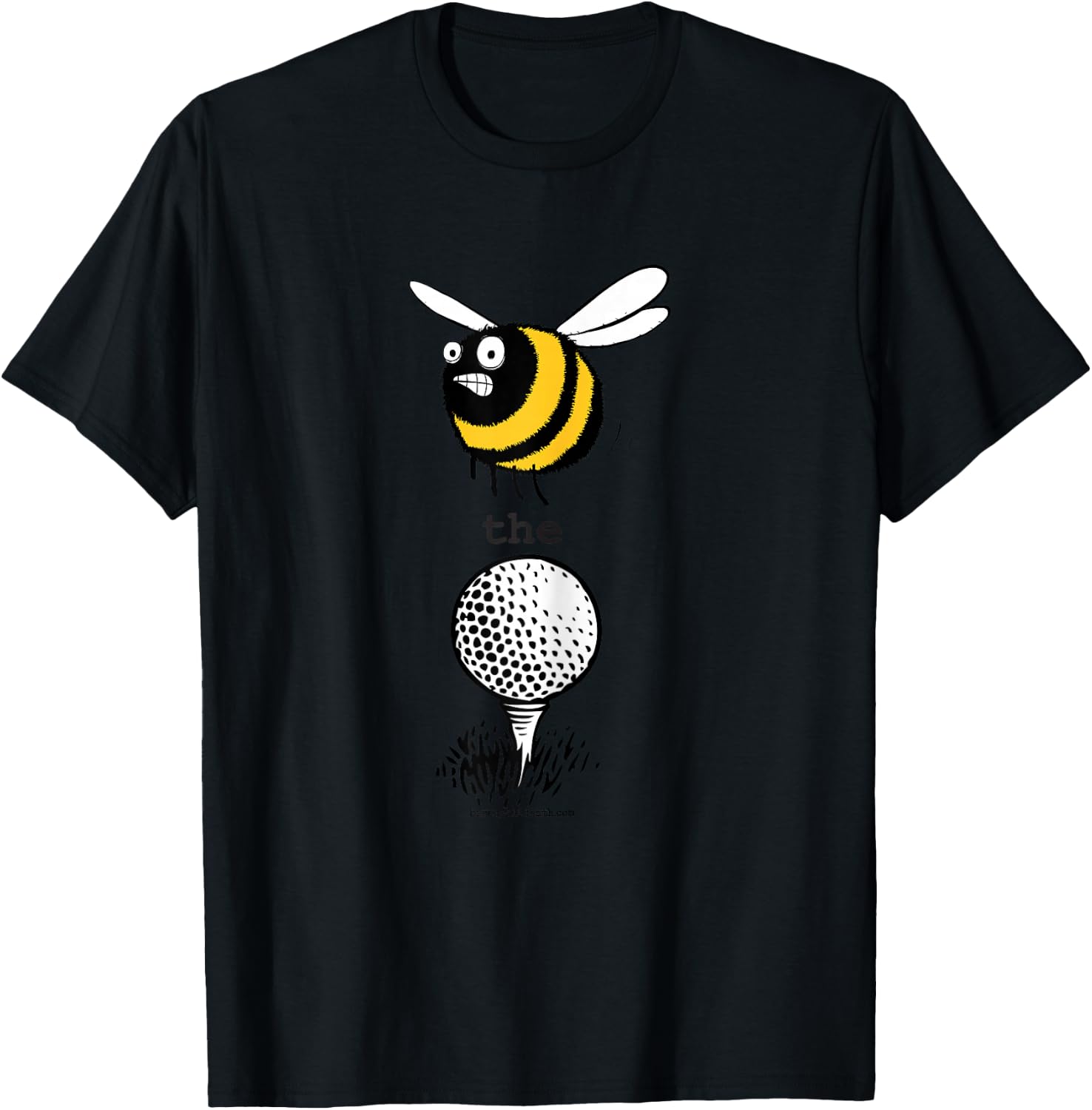 birth.golf.death. Bee the Ball - Women Girls Boys Golf T-Shirt - T-Shirt | Black