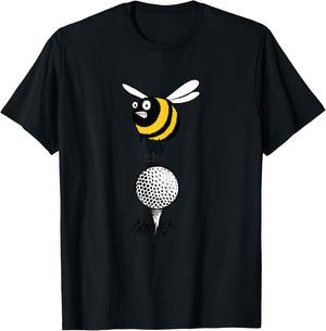 birth.golf.death. Bee the Ball - Women Girls Boys Golf T-Shirt - T-Shirt | Black