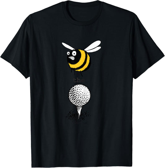birth.golf.death. Bee the Ball - Women Girls Boys Golf T-Shirt - T-Shirt | Black
