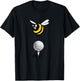 birth.golf.death. Bee the Ball - Women Girls Boys Golf T-Shirt - T-Shirt | Black