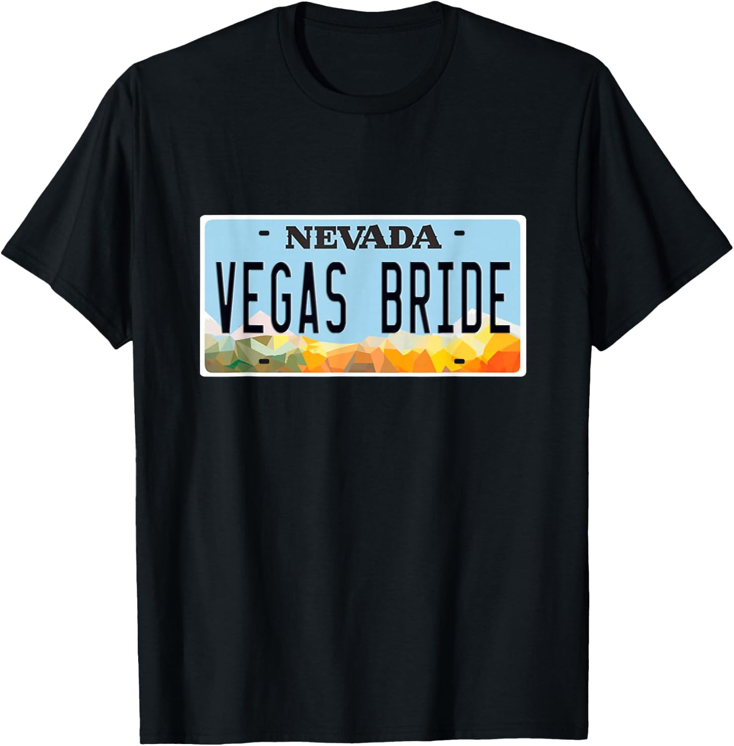 Las Vegas Bride Wedding Groom Matching Bachelorett Honeymoon T-Shirt - T-Shirt | Black