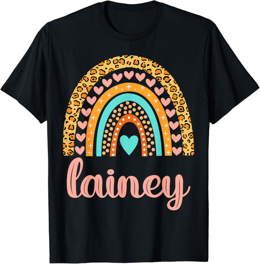 Lainey Lainey Name Birthday Shirt Gift T-Shirt - T-Shirt | Black