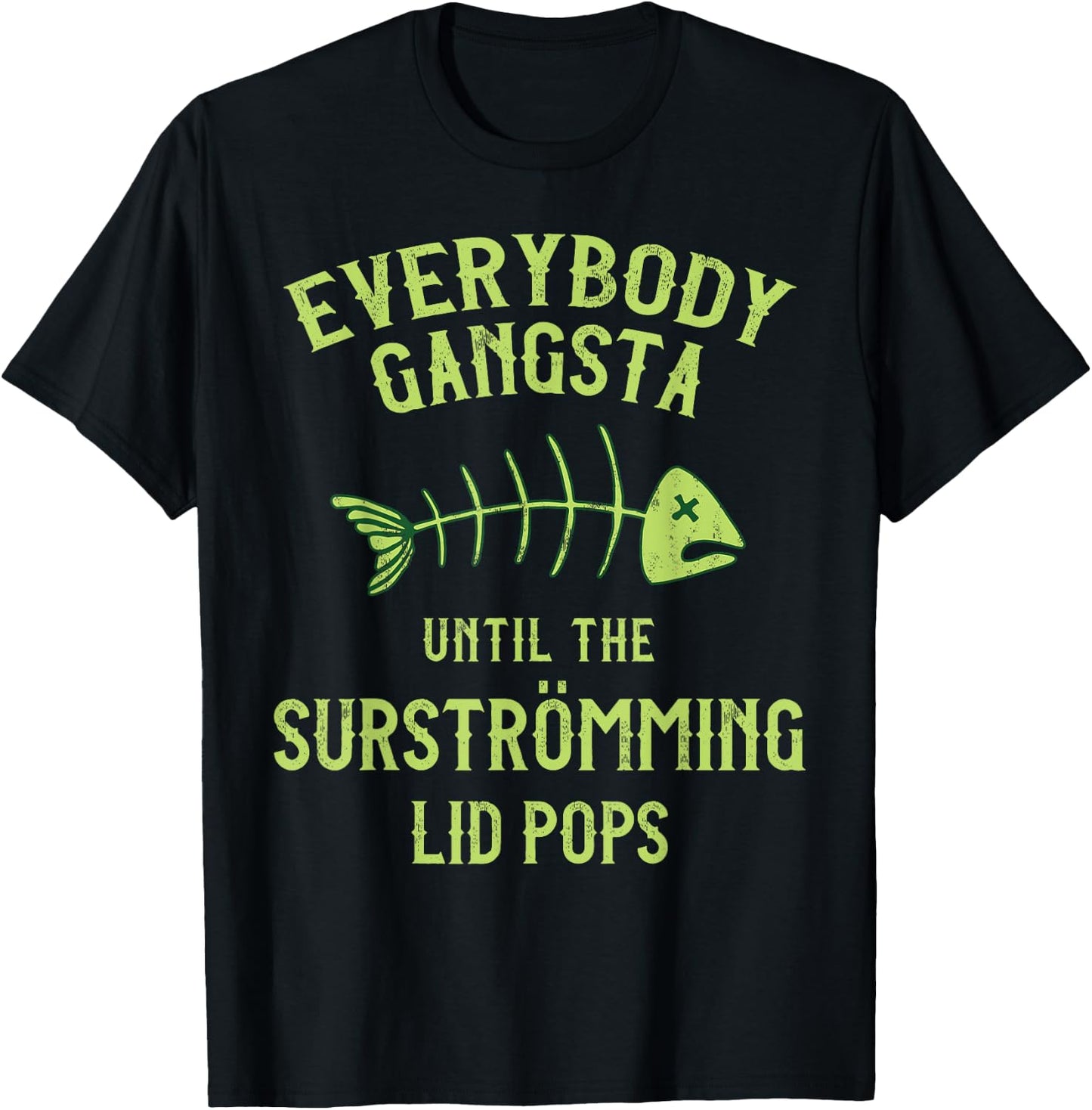 Funny Surstromming Fish Swedish Pride T-Shirt - T-Shirt | Black