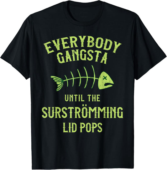 Funny Surstromming Fish Swedish Pride T-Shirt - T-Shirt | Black
