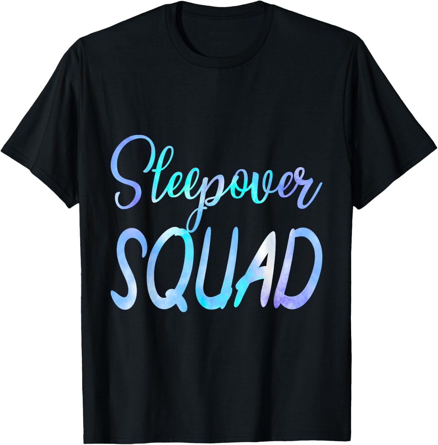 Sleepover Squad Slumber Party Crew Pajama BFF Bestie Tie Dye T-Shirt - T-Shirt | Black