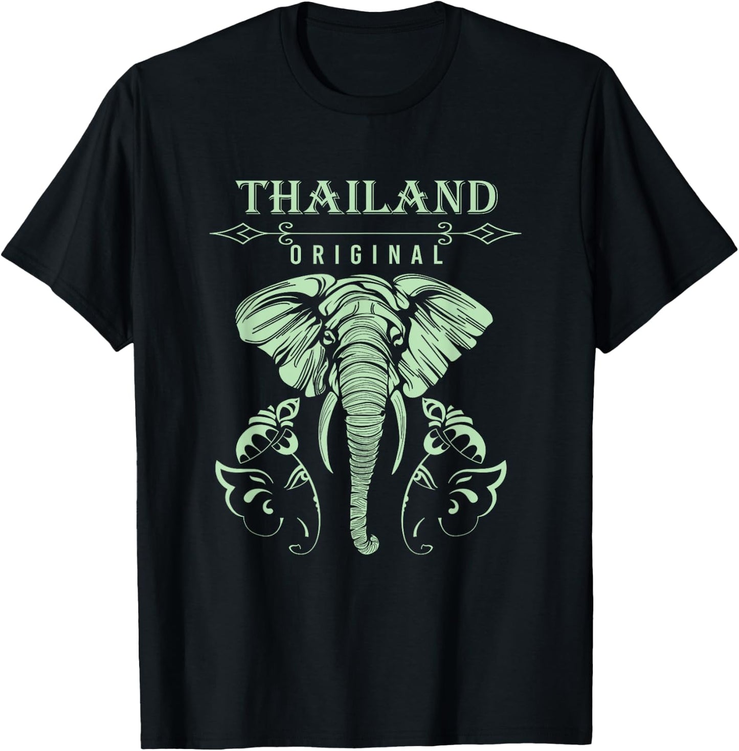 Gift Elephant Bangkok Asia Thailand T-Shirt - T-Shirt | Black