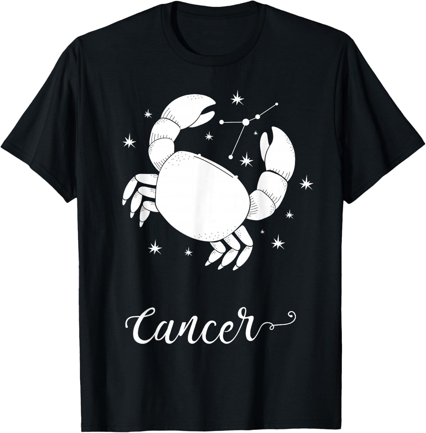 Cancer Zodiac Sign Zodiac Sign T-Shirt - T-Shirt | Black