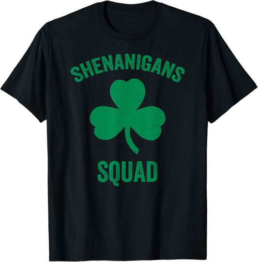 Shenanigans Squad St. Patrick's Day Matching Group Funny T-Shirt - T-Shirt | Black