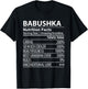 Babushka Nutrition Facts | Funny Russian Grandma T-Shirt - T-Shirt | Black