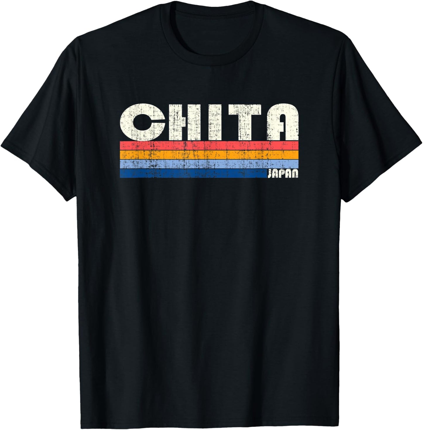Retro Vintage 70s 80s Style Chita, Japan T-Shirt - T-Shirt | Black