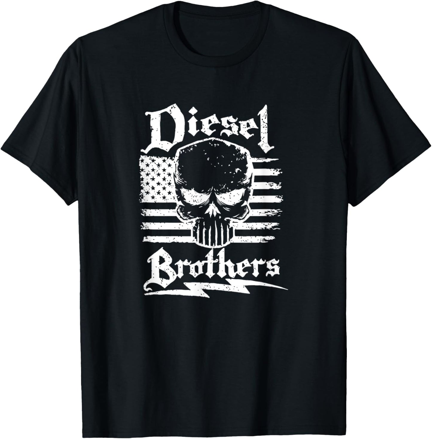 Diesel Brothers Amercian Flag T Shirt T-Shirt - T-Shirt | Black