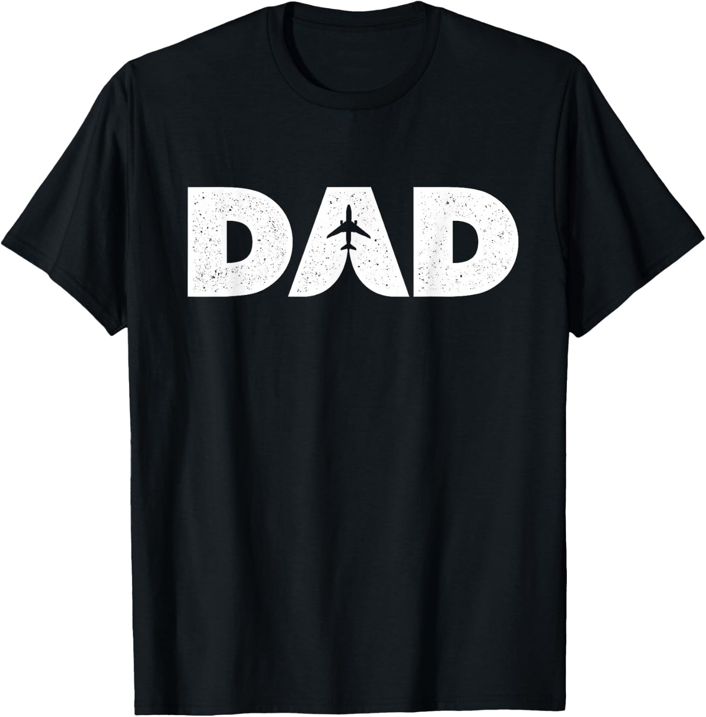 Dad Aviator Aviation Flying Aircraft Lover Airline Pilot T-Shirt - T-Shirt | Black