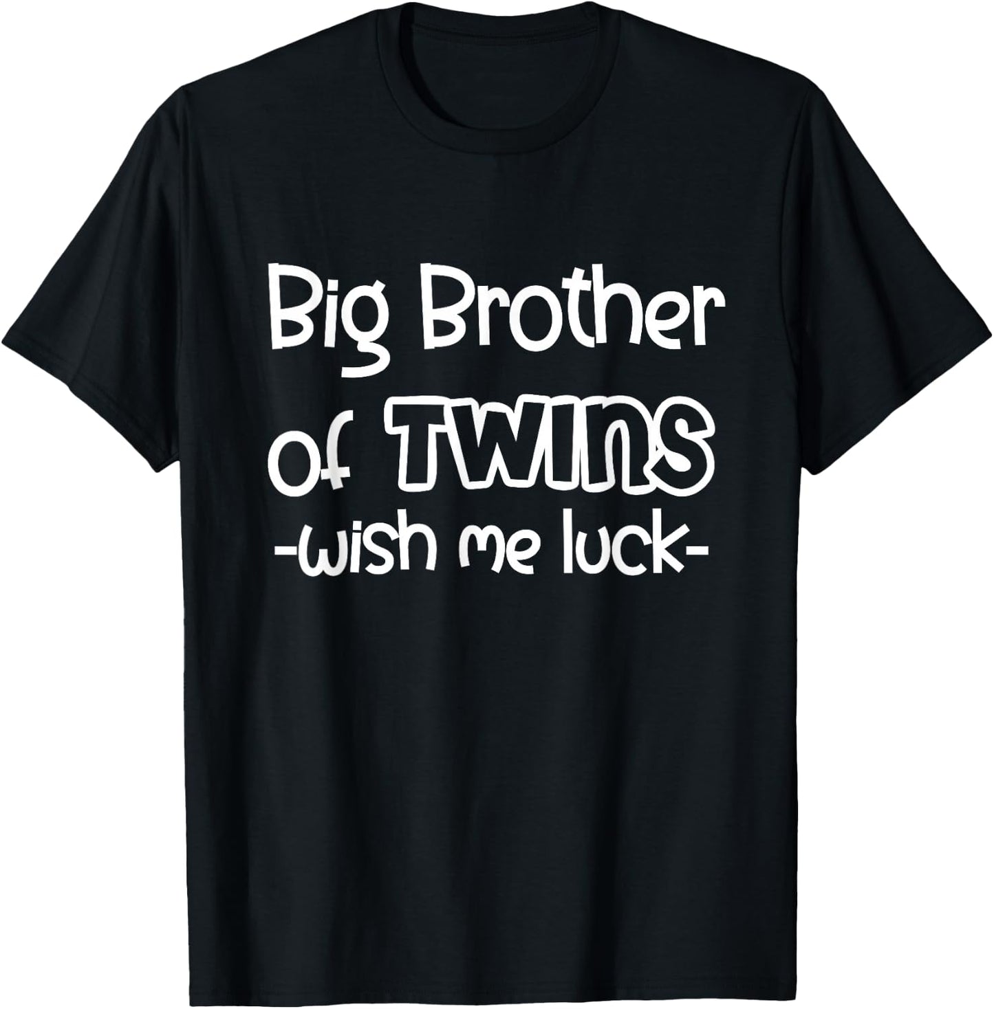 Big Brother of Twins - Promoted to Big Brother T-Shirt - T-Shirt | Black