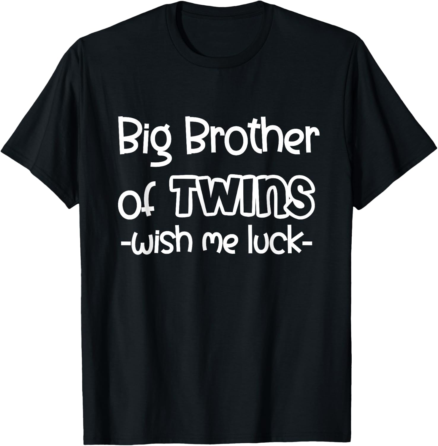 Big Brother of Twins - Promoted to Big Brother T-Shirt - T-Shirt | Black