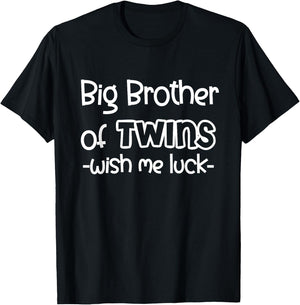 Big Brother of Twins - Promoted to Big Brother T-Shirt - T-Shirt | Black