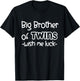 Big Brother of Twins - Promoted to Big Brother T-Shirt - T-Shirt | Black