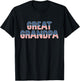 Great Grandpa American Flag Patriotic USA 4th of July T-Shirt - T-Shirt | Black