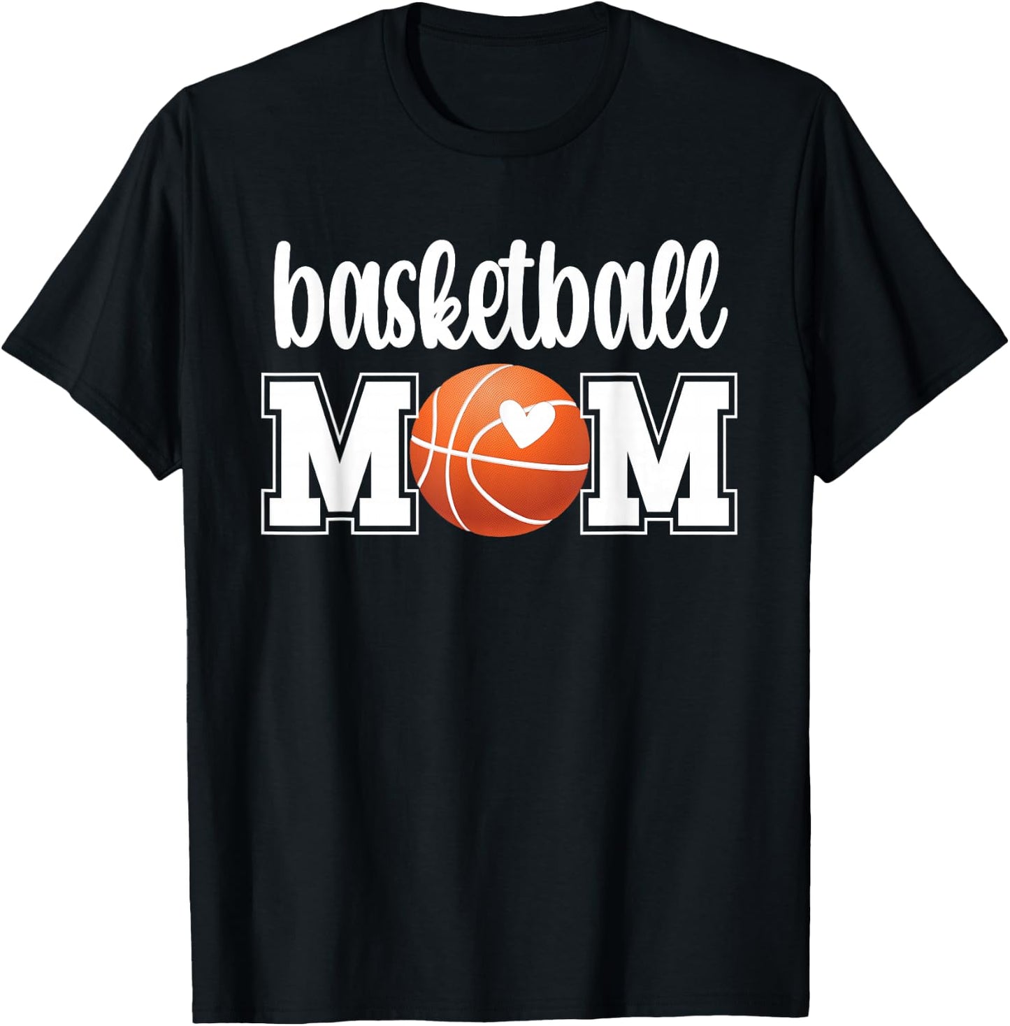 Basketball Mom | Basketball Mother of A Basketball Player T-Shirt - T-Shirt | Black