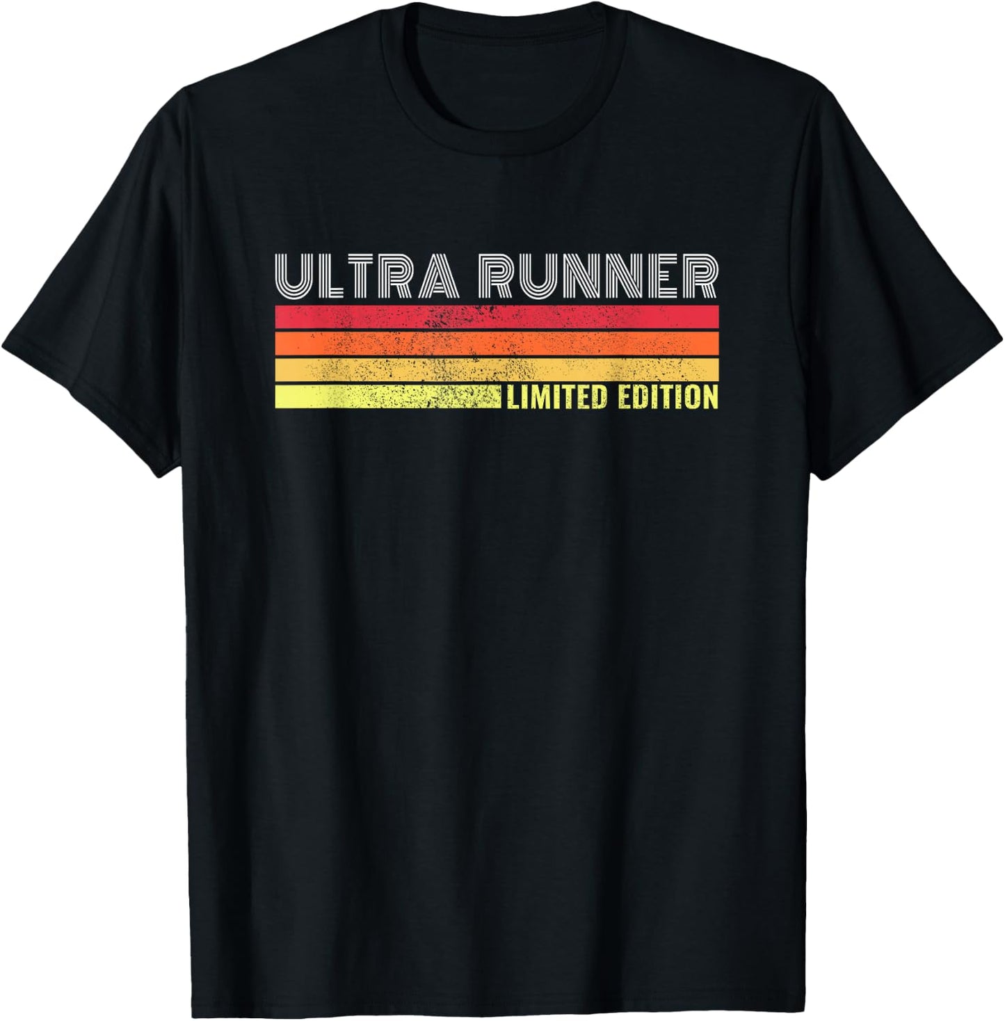 Ultramarathon Ultra Running Retro Marathon Ultra Runner T-Shirt - T-Shirt | Black