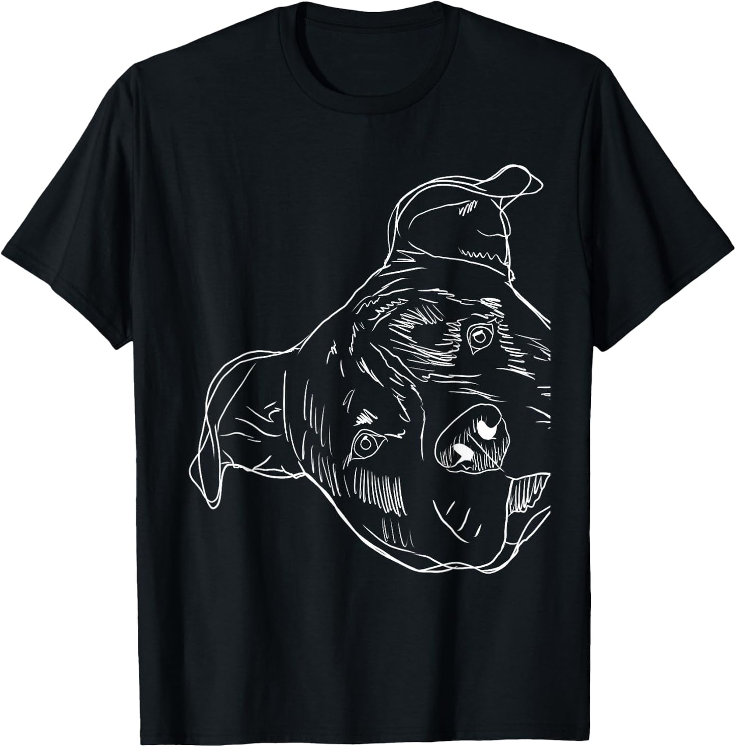 Funny Dog American Staffordshire Terrier T-Shirt - T-Shirt | Black