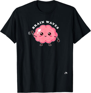 Brain Waves - Neurology Surgical Technologist - Scrub Tech T-Shirt - T-Shirt | Black